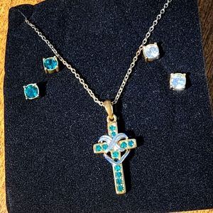 Necklace and earrings